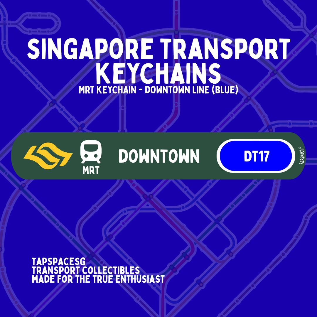 Downtown MRT Station Keychain