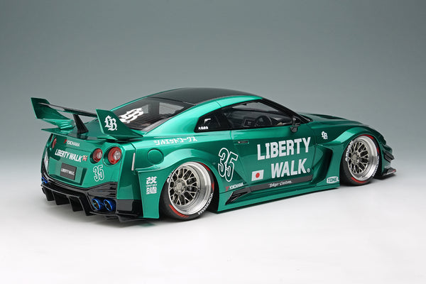 [MAKE UP] 1:18 LB-Silhouette Works GT Nissan 35GT-RR White / Red Circle [EML022H]