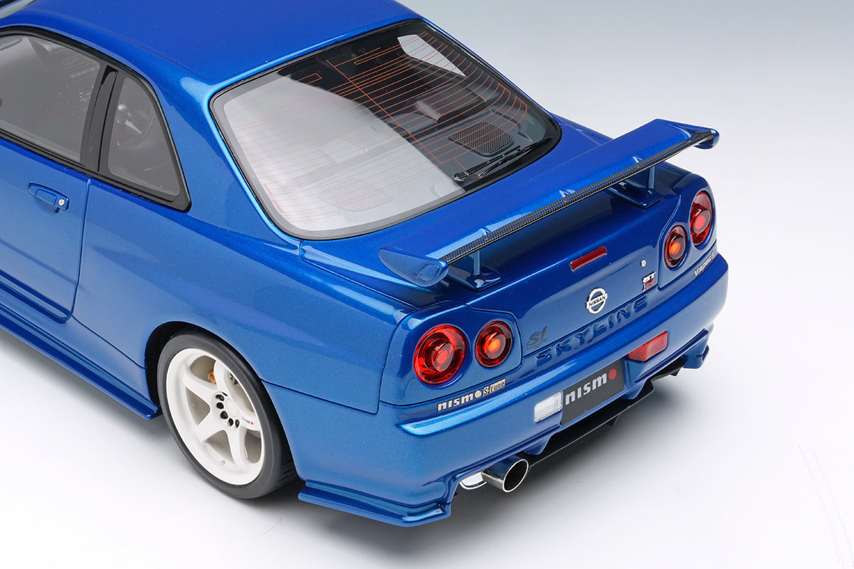 [MAKE UP] 1:18 Nissan Skyline GT-R (BNR34 NISMO S-Tune Version) 2004 Bayside Blue [EML136A]