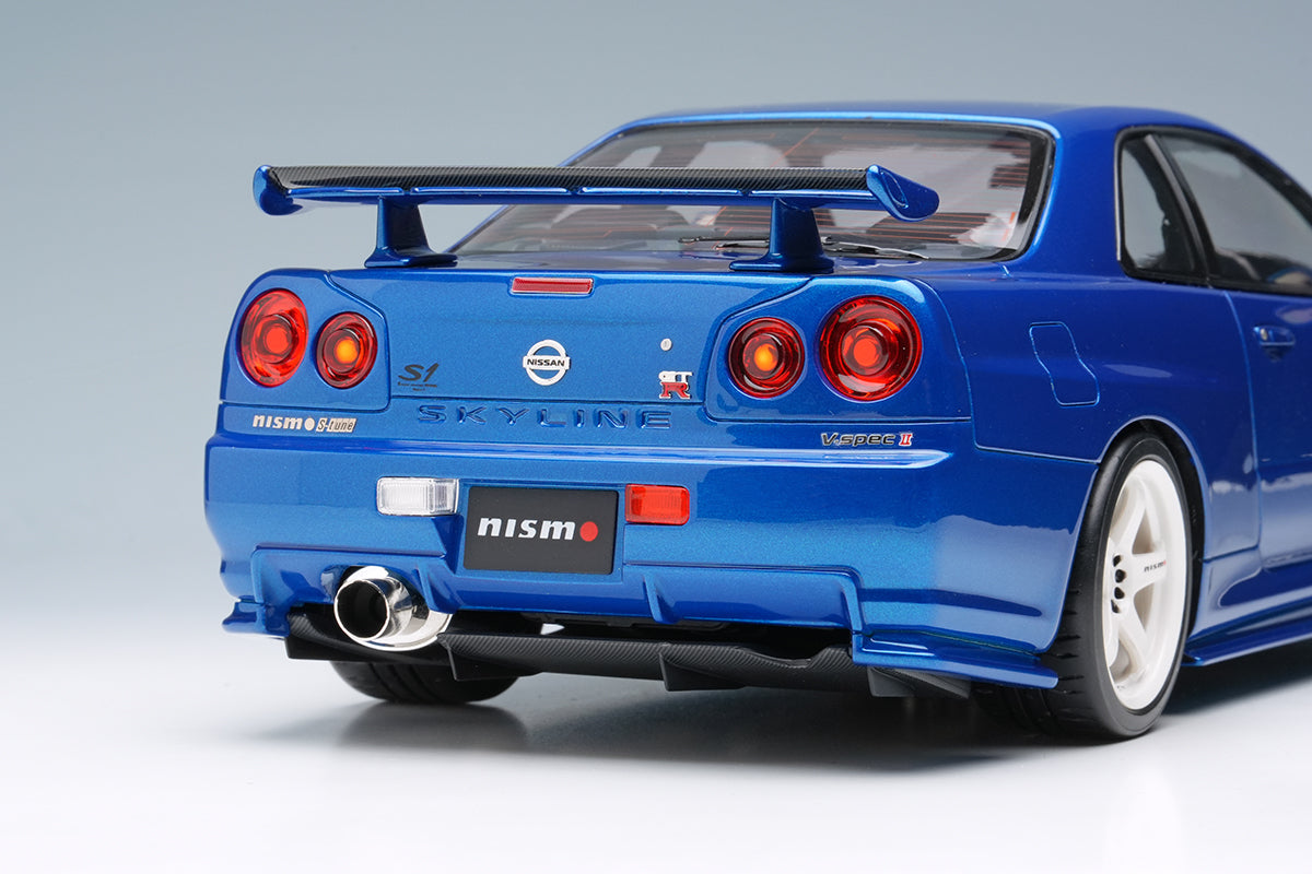 [MAKE UP] 1:18 Nissan Skyline GT-R (BNR34 NISMO S-Tune Version) 2004 Bayside Blue [EML136A]