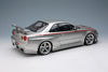 [MAKE UP] 1:18 Nissan Skyline GT-R (BNR34 NISMO R-Tune Version) 2004 Silver / NISMO Stripe [EML135A]