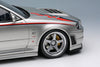 [MAKE UP] 1:18 Nissan Skyline GT-R (BNR34 NISMO R-Tune Version) 2004 Silver / NISMO Stripe [EML135A]