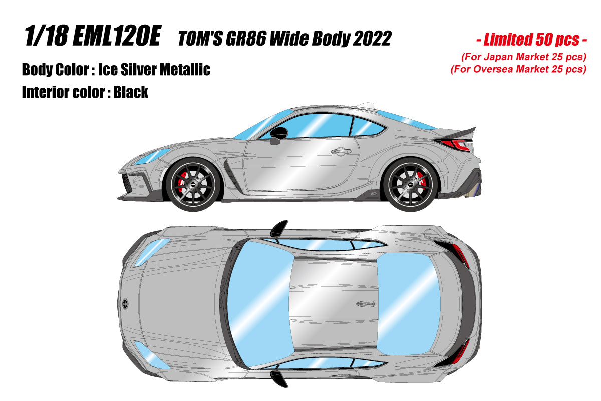 [MAKE UP] 1/18 TOM'S GR86 Wide Body 2022 [EML120]