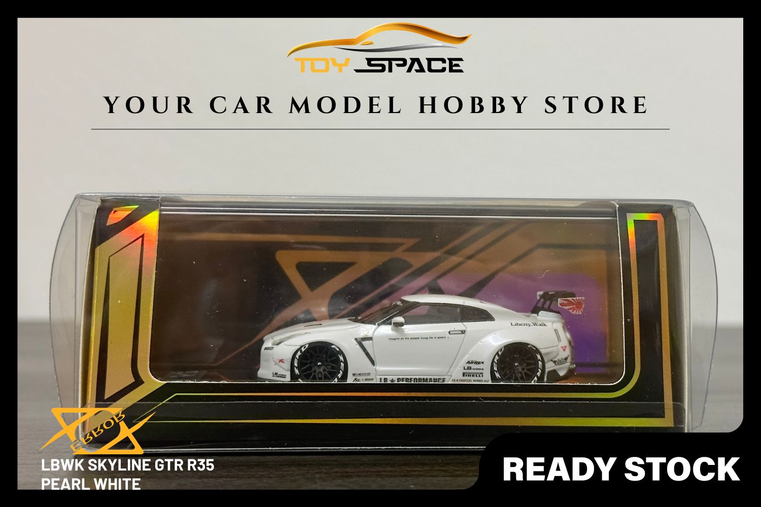 [ERROR 404 MODEL] 1/64 LBWK Skyline GTR R35 - Pearl White (Limited 199 pcs)