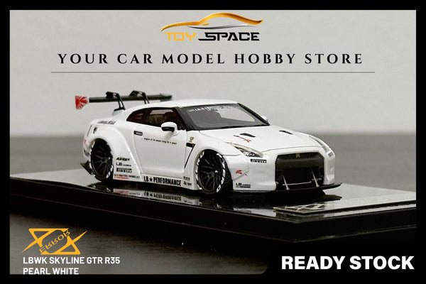 [ERROR 404 MODEL] 1/64 LBWK Skyline GTR R35 - Pearl White (Limited 199 pcs)