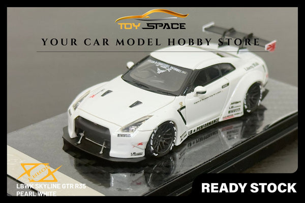 [ERROR 404 MODEL] 1/64 LBWK Skyline GTR R35 - Pearl White (Limited 199 pcs)