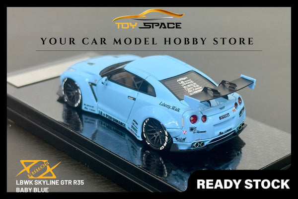 [ERROR 404 MODEL] 1/64 LBWK Skyline GTR R35 - Baby Blue (Limited 199 pcs)