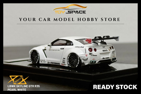 [ERROR 404 MODEL] 1/64 LBWK Skyline GTR R35 - Pearl White (Limited 199 pcs)