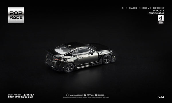 [POP RACE] 1:64 Pandem GR86 Dark Chrome