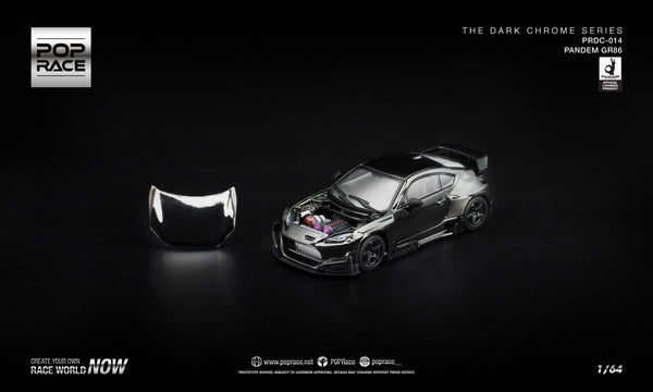 [POP RACE] 1:64 Pandem GR86 Dark Chrome