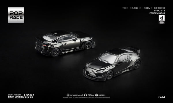 [POP RACE] 1:64 Pandem GR86 Dark Chrome