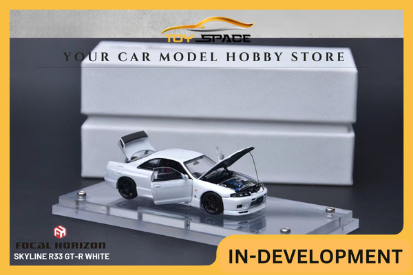 [FOCAL HORIZON] 1:64 Skyline R33 GT-R White