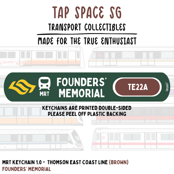 Founders' Memorial MRT Station Keychain