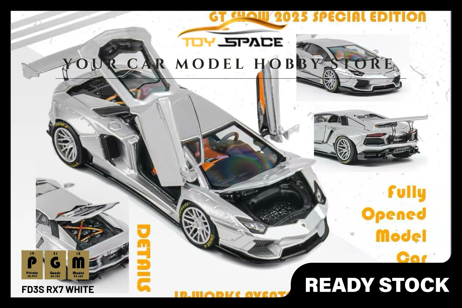 [PGM] 1:64 LBWK Lamborghini 700 GT Show Limited Edition Luxury Verison
