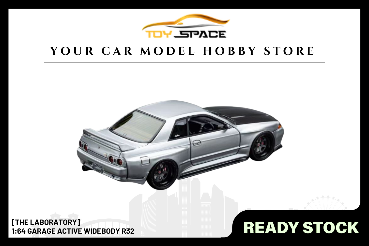 [THE LABORATORY] 1:64 Garage Active Widebody R32 - Toy Space Diecast Online Store Singapore