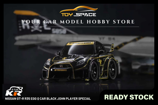 [KR] 1:64 Nissan GT-R R35 Egg Q Car Black John Player Special