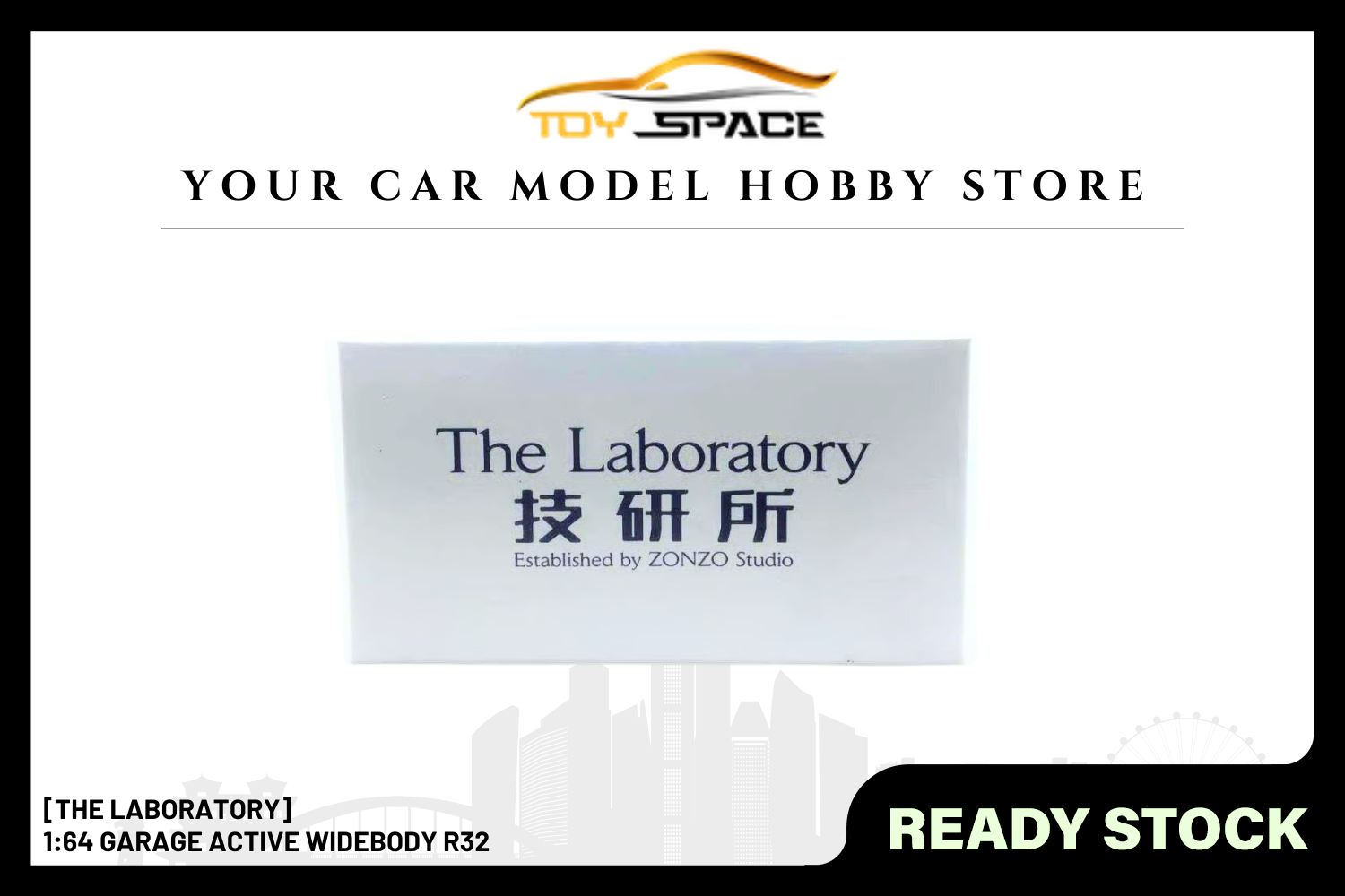 [THE LABORATORY] 1:64 Garage Active Widebody R32 - Toy Space Diecast Online Store Singapore