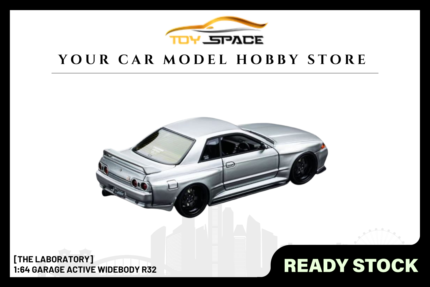 [THE LABORATORY] 1:64 Garage Active Widebody R32 - Toy Space Diecast Online Store Singapore
