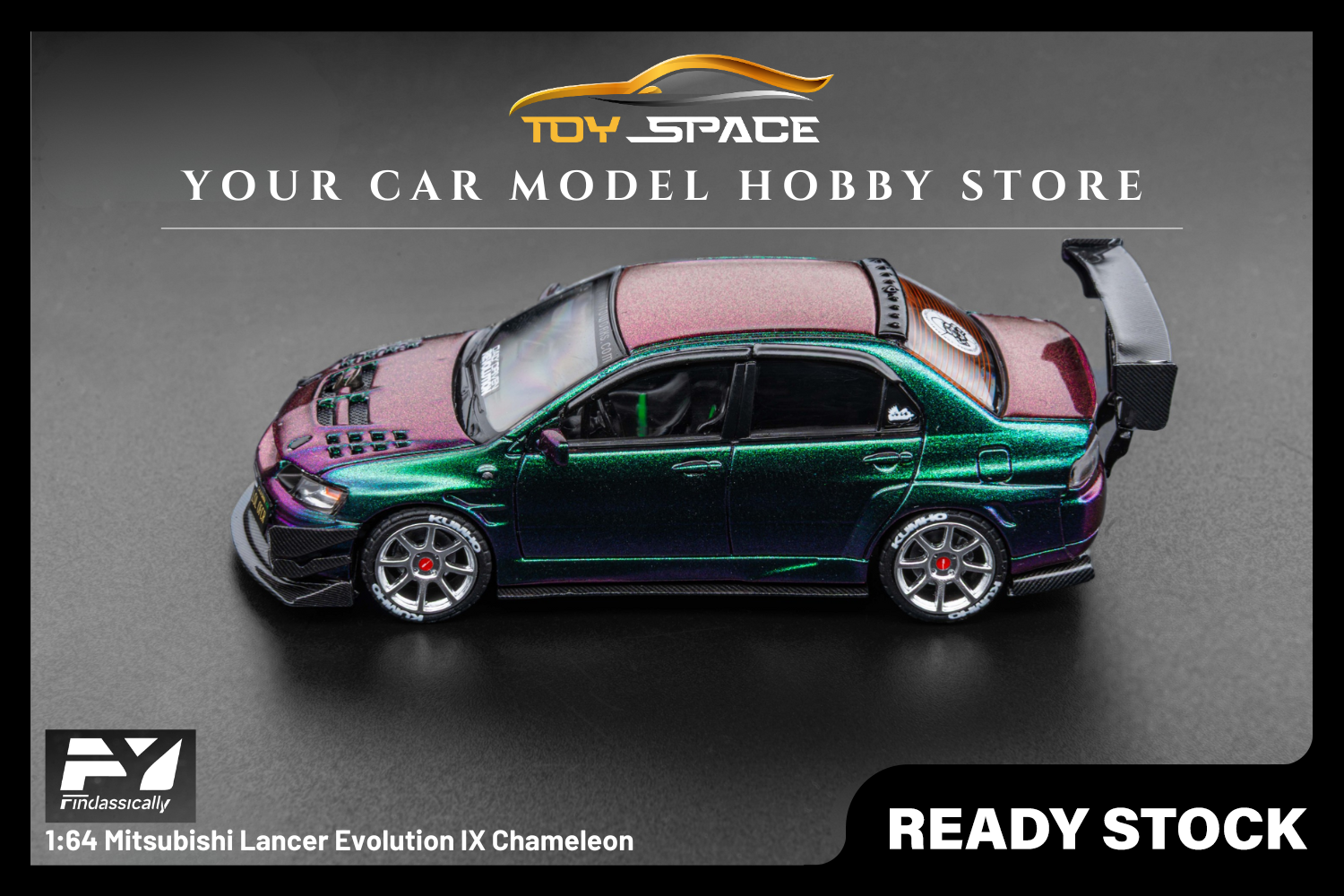 [FINCLASSICALLY] 1:64 Mitsubishi Lancer Evolution IX Chameleon