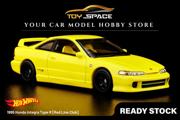 [HOT WHEELS] 1995 Honda Integra Type R Yellow [Red Line Club]