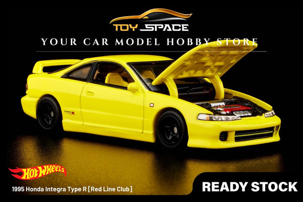 [HOT WHEELS] 1995 Honda Integra Type R Yellow [Red Line Club]