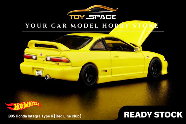 [HOT WHEELS] 1995 Honda Integra Type R Yellow [Red Line Club]