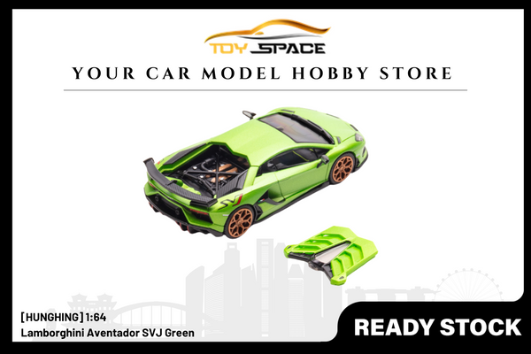 [HUNGHING] 1:64 Lamborghini Aventador SVJ Green