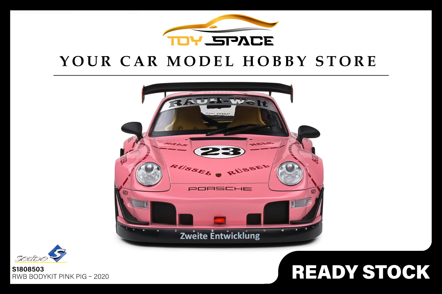 [SOLIDO] 1:18 RWB Bodykit Pink Pig Pink 2020