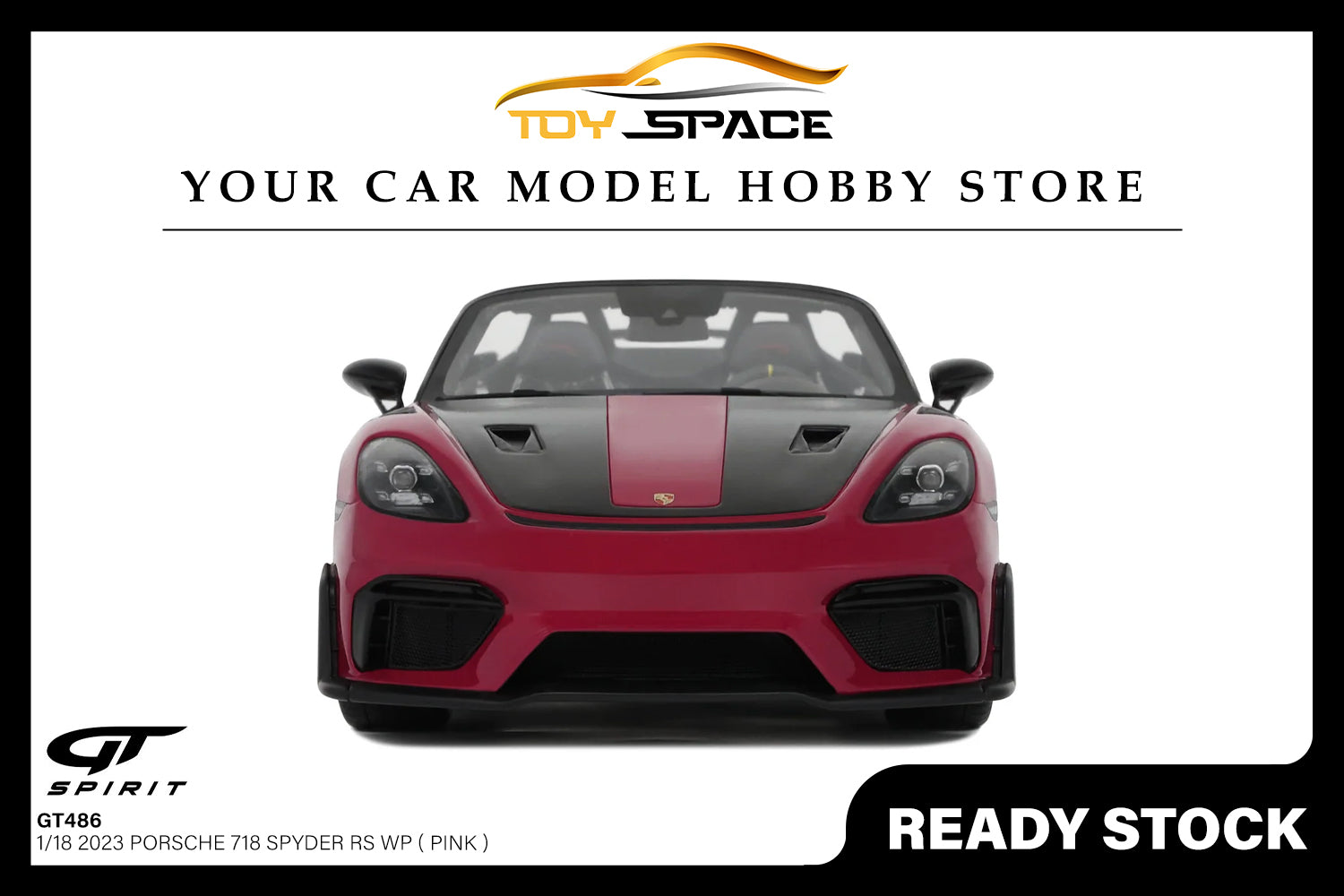 [GT SPIRIT] 1/18 Porsche 718 Spyder RS WP Pink 2023 [GT486]