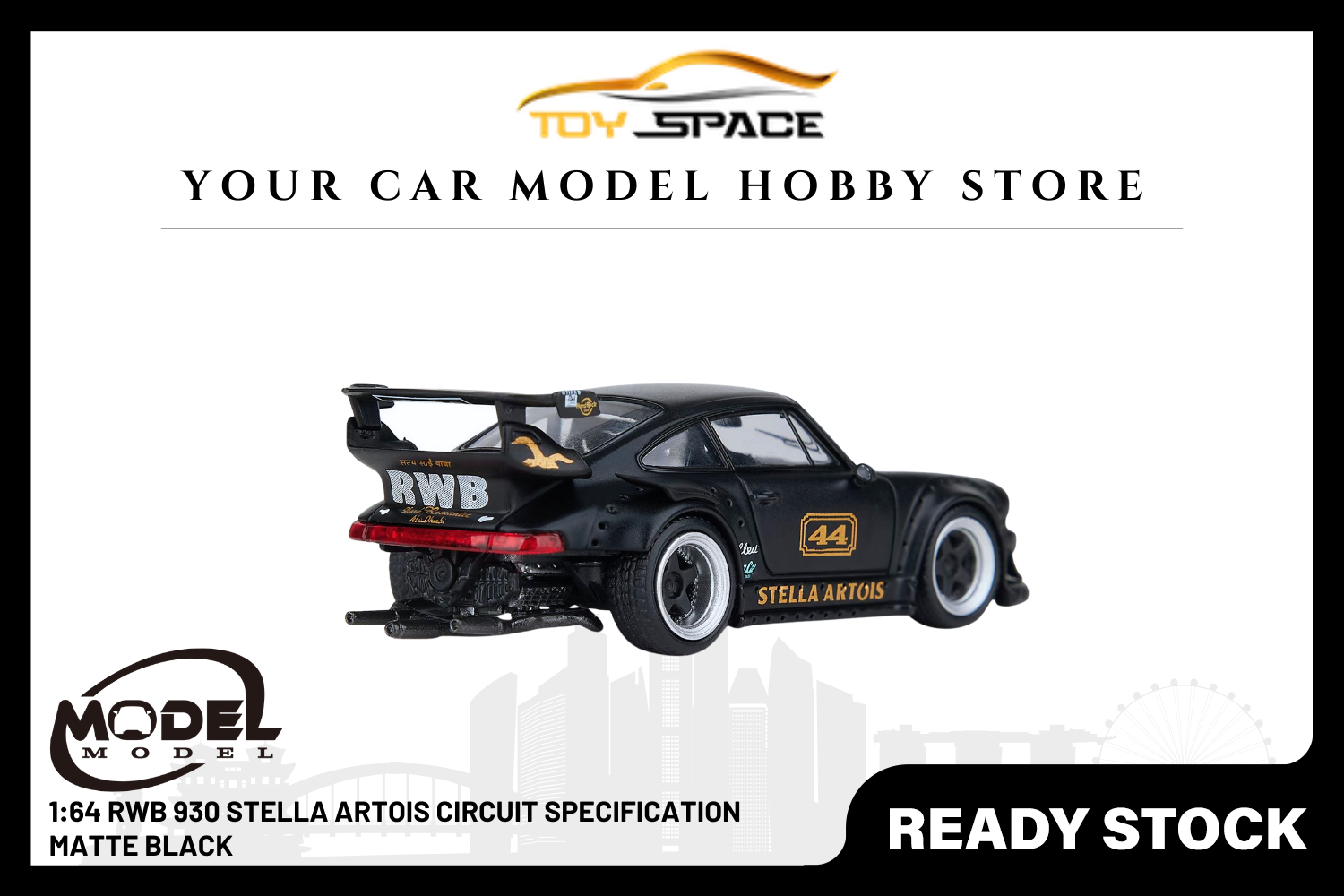 [MODEL MODEL] 1:64 RWB 930 Stella Artois Circuit Specification Matte Black