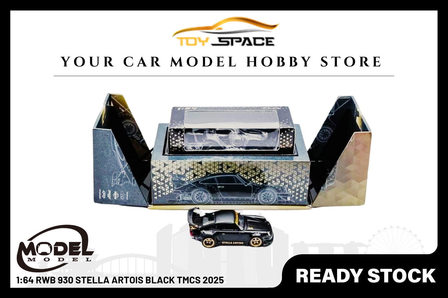 [MODEL MODEL] 1:64 RWB 930 Stella Artois Black TMCS 2025