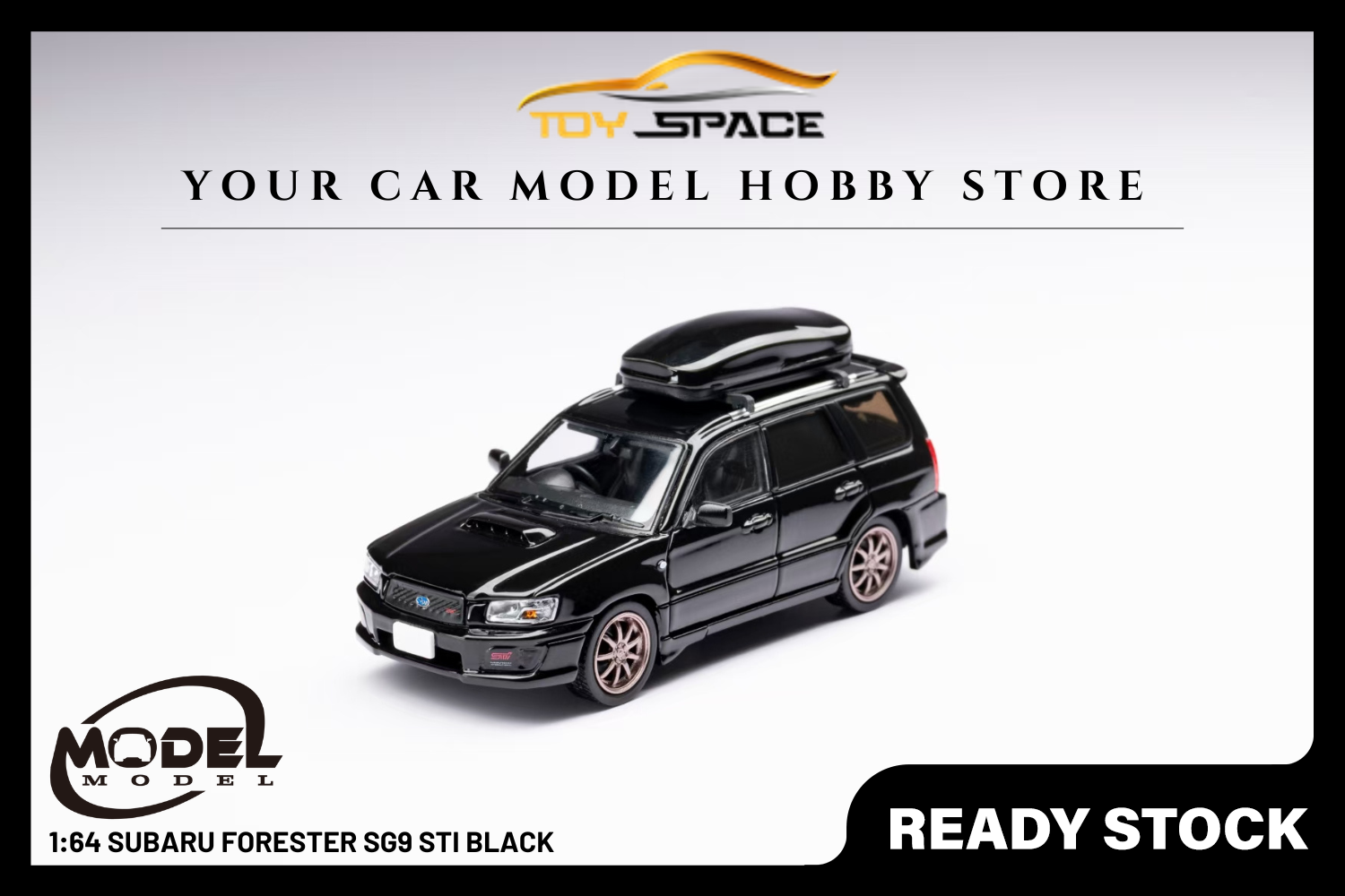 [MODEL MODEL] 1:64 Subaru Forester SG9 STI Black