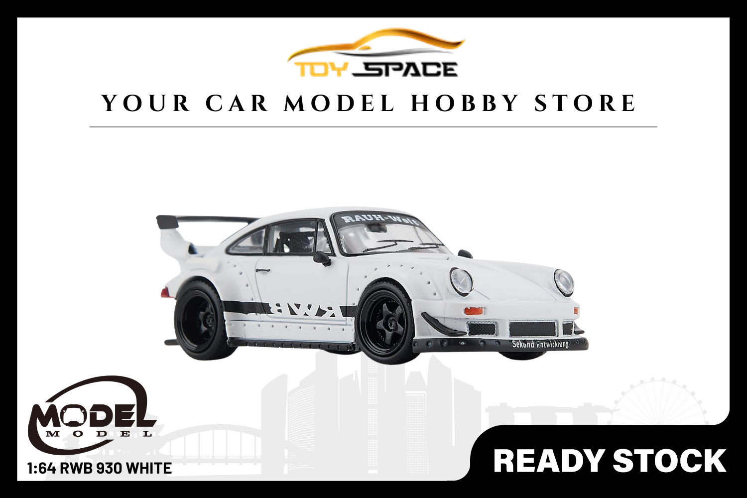 [MODEL MODEL] 1:64 RWB 930 White