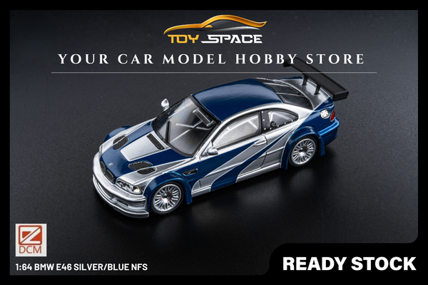 [DCM] 1:64 BMW E46 Silver/Blue NFS