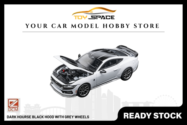 [DCM] 1:64 Dark Hourse Black Hood With Grey Wheels