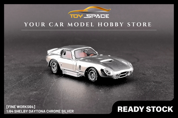[FINE WORKS64] 1:64 Shelby Daytona Chrome Silver