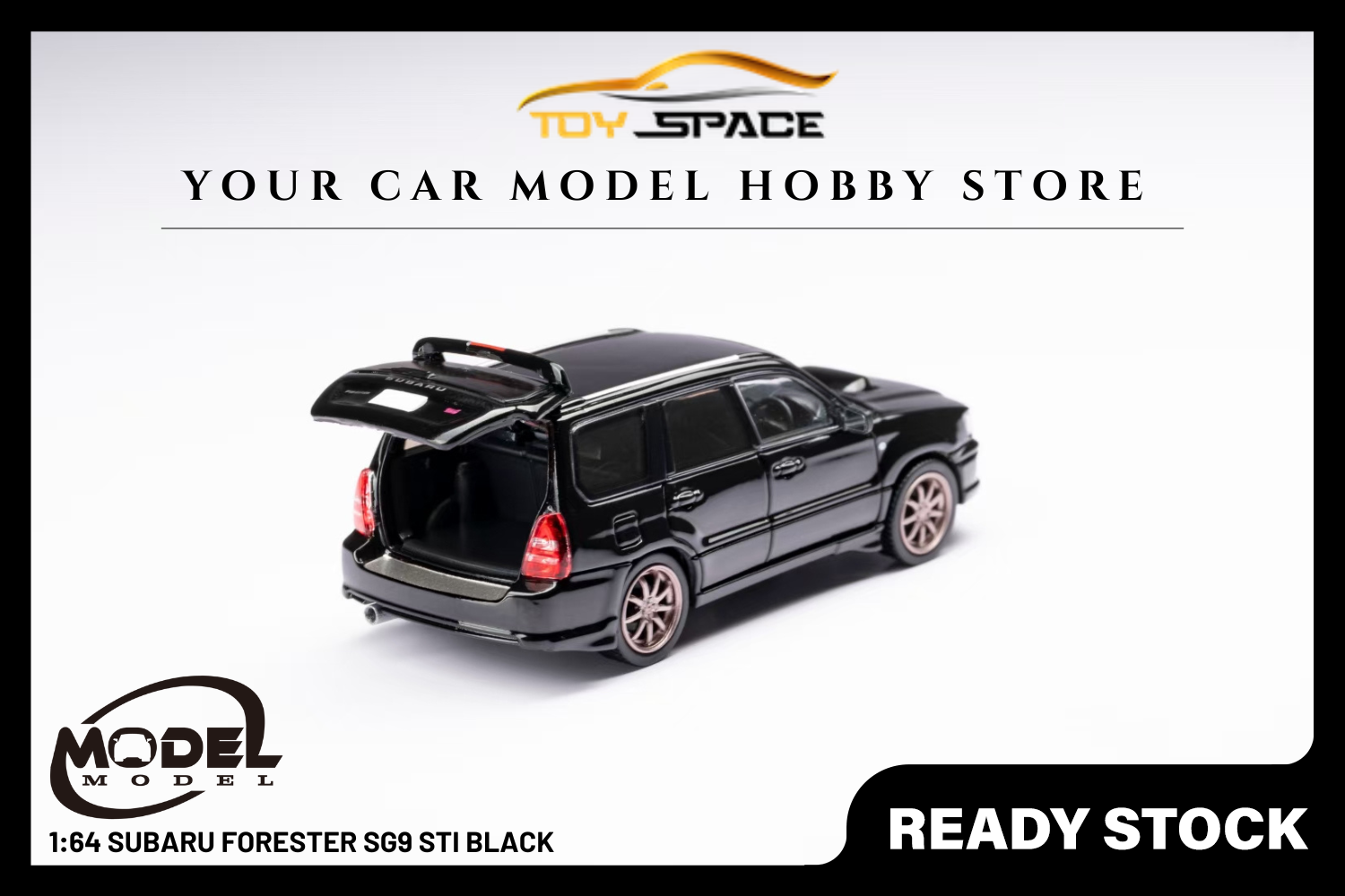 [MODEL MODEL] 1:64 Subaru Forester SG9 STI Black