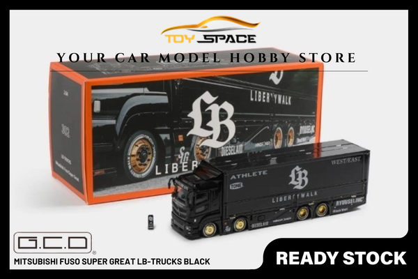 [GCD] 1:64 Mitsubishi Fuso Super Great LB-Trucks Black