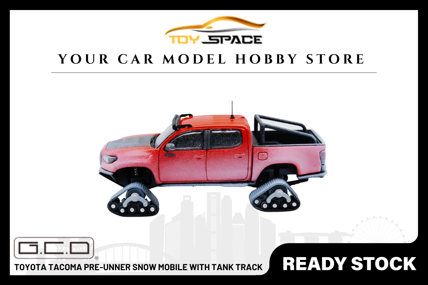 [GCD] 1:64 Toyota Tacoma Pre-unner Snow Mobile With Tank Track