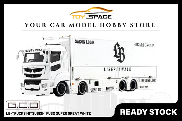 [GCD] 1:64 LB-Trucks Mitsubishi Fuso Super Great White