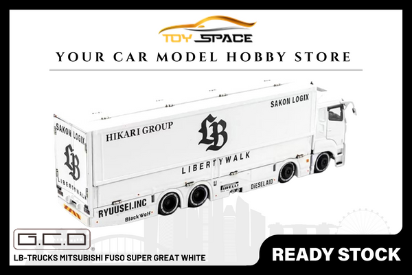 [GCD] 1:64 LB-Trucks Mitsubishi Fuso Super Great White