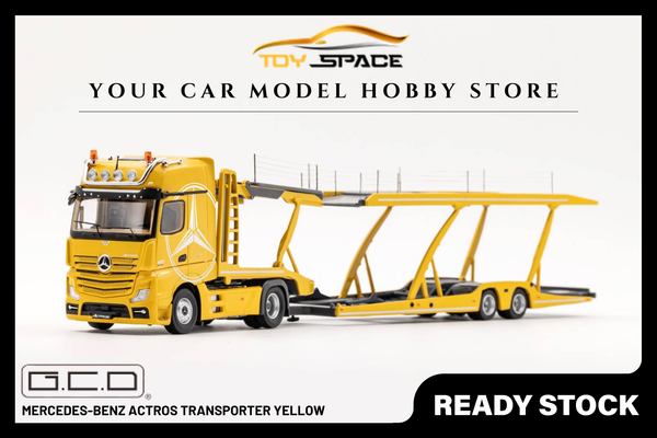 [GCD] 1:64 Mercedes-Benz Actros Transporter Yellow