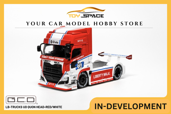 [GCD] 1:64 LB-Trucks UD Quon Head-Red/White