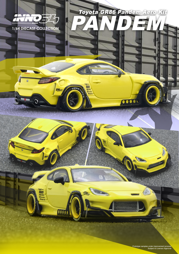 [INNO64] Toyota GR86 "PANDEM" Yellow