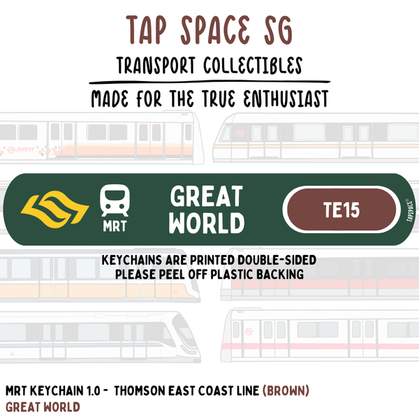 Great World MRT Station Keychain