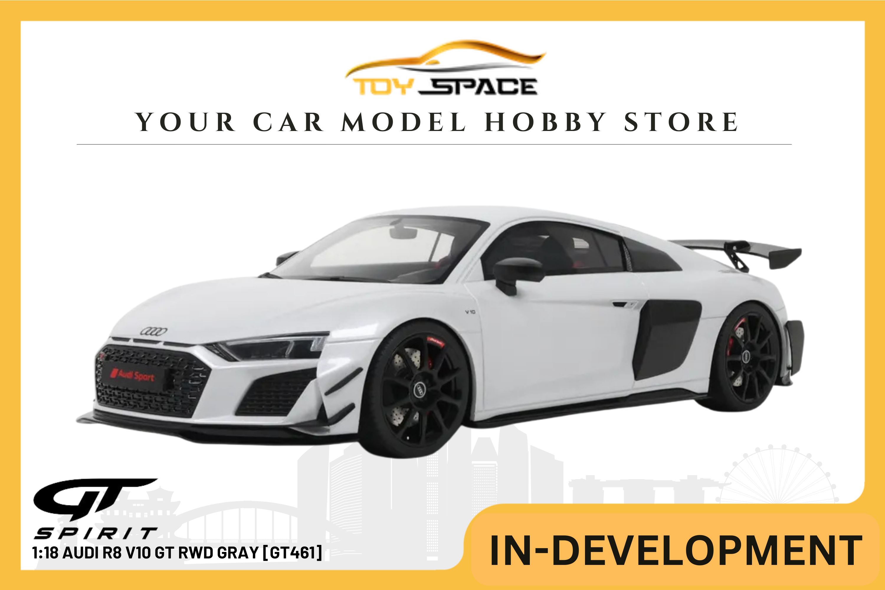 [GT SPIRIT] 1:18 Audi R8 V10 GT RWD Gray [GT461]