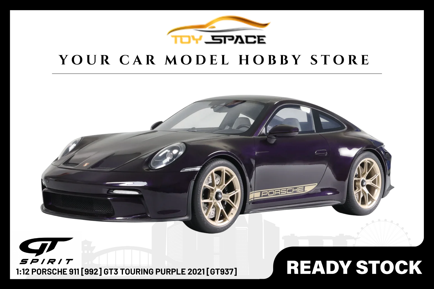 [GT SPIRIT] 1:12 Porsche 911 [992] GT3 Touring Purple 2021 [GT937]