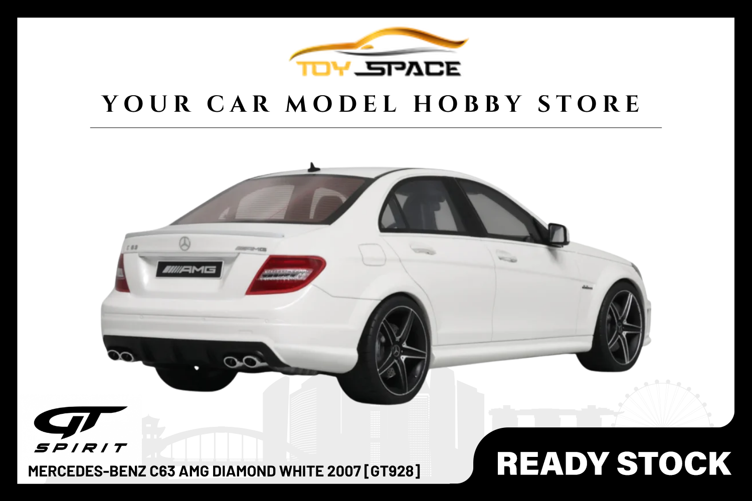 [GT SPIRIT] 1:18 Mercedes-Benz C63 AMG Diamond White 2007 [GT928]