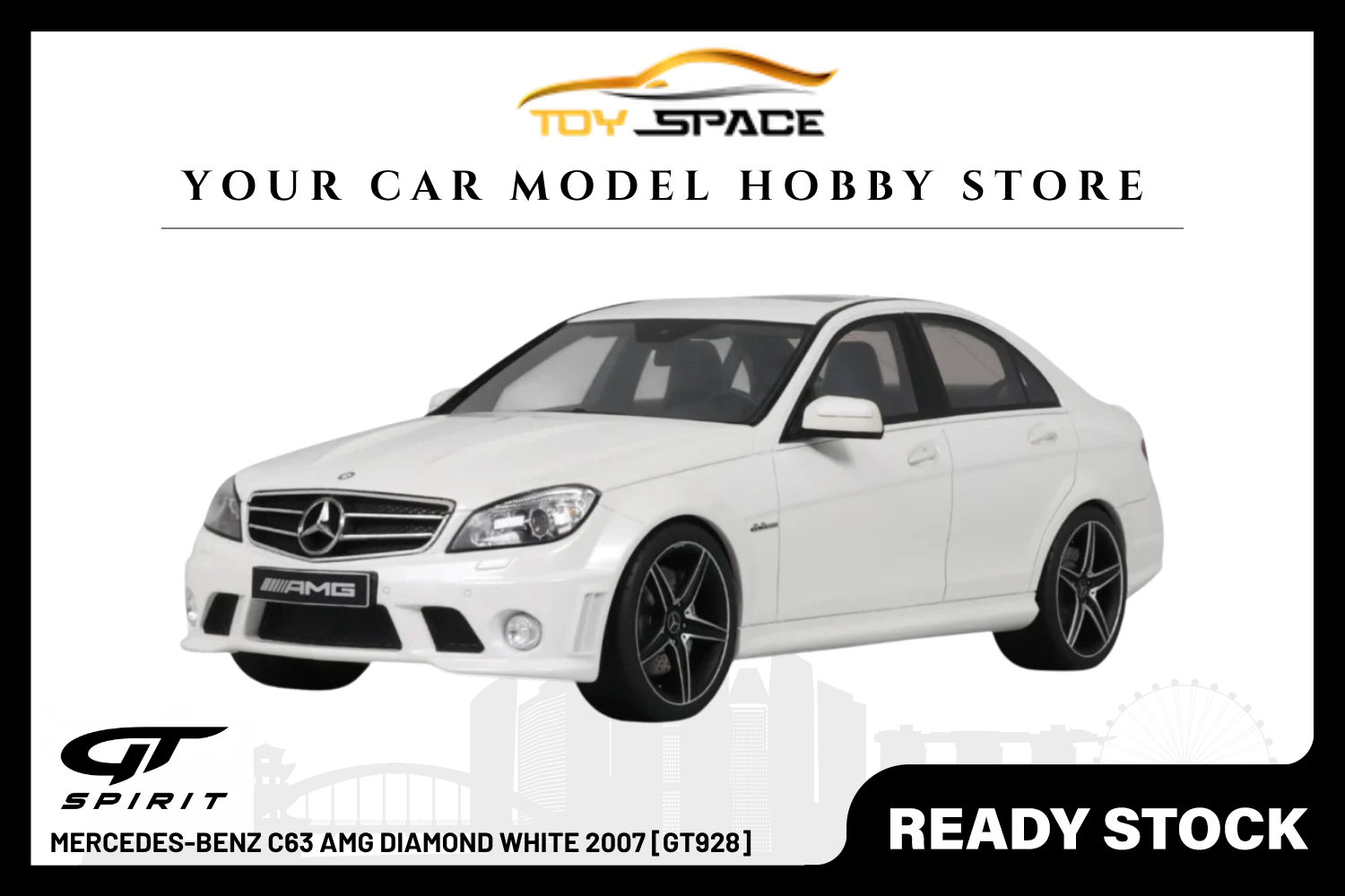 [GT SPIRIT] 1:18 Mercedes-Benz C63 AMG Diamond White 2007 [GT928]