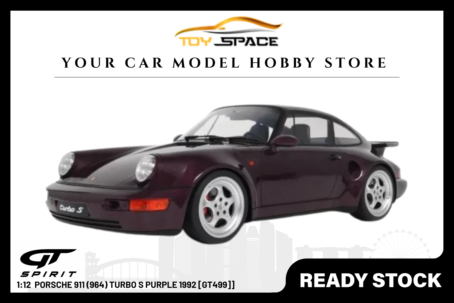 [GT SPIRIT] 1:12 Porsche 911 (964) Turbo S Purple 1992 [GT499]